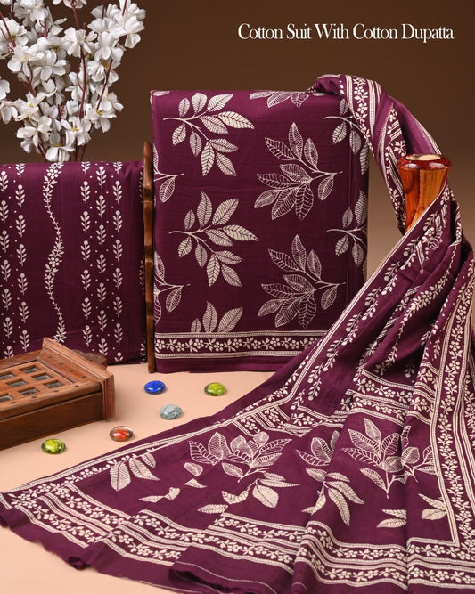 Exclusive Cotton Suit with Cotton Dupatta (BCTCOTCT105)