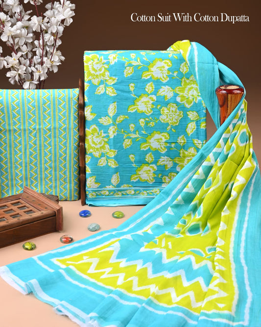 Exclusive Cotton Suit with Cotton Dupatta (BCTCOTCT23)