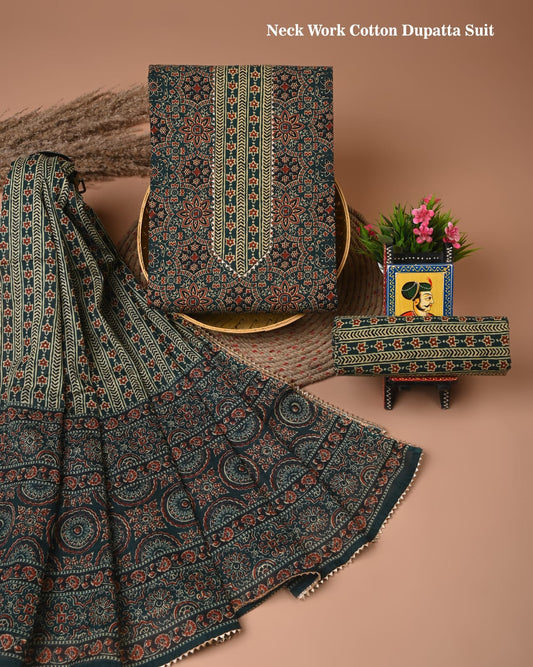 Premium Cotton Suit Gota Patti Work with Cotton Dupatta (BCTCOTCG62)