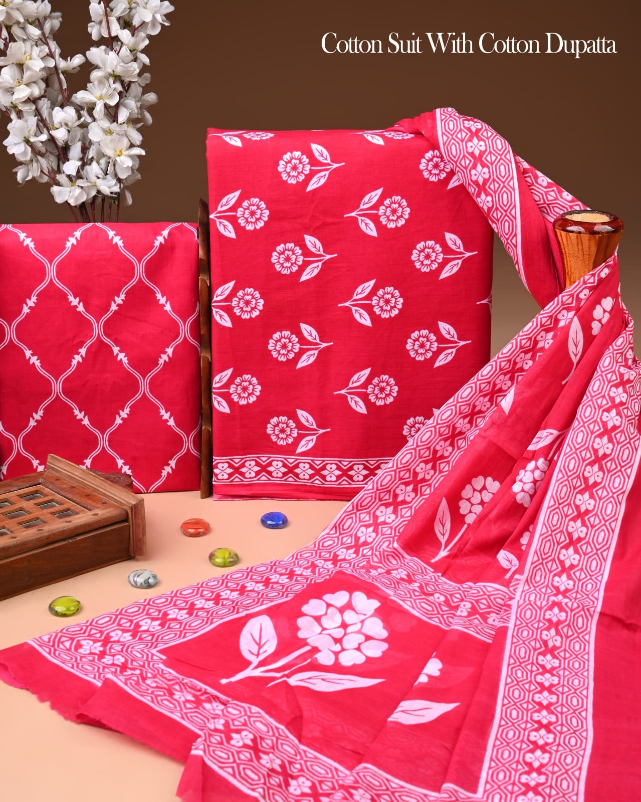 Exclusive Cotton Suit with Cotton Dupatta (BCTCOTCT24)