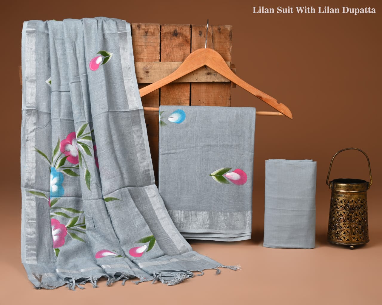 Traditional Bagru Hand Block Printed Linen Cotton Suits (BCTLSBC32)