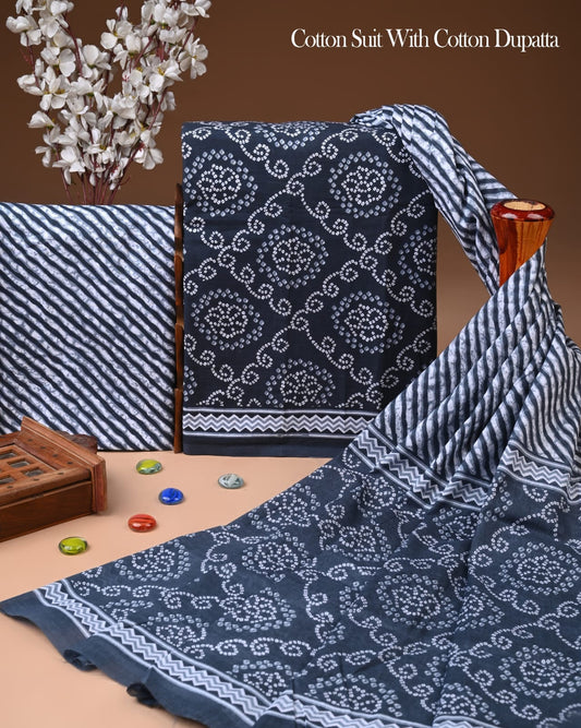 Exclusive Cotton Suit with Cotton Dupatta (BCTCOTCT25)