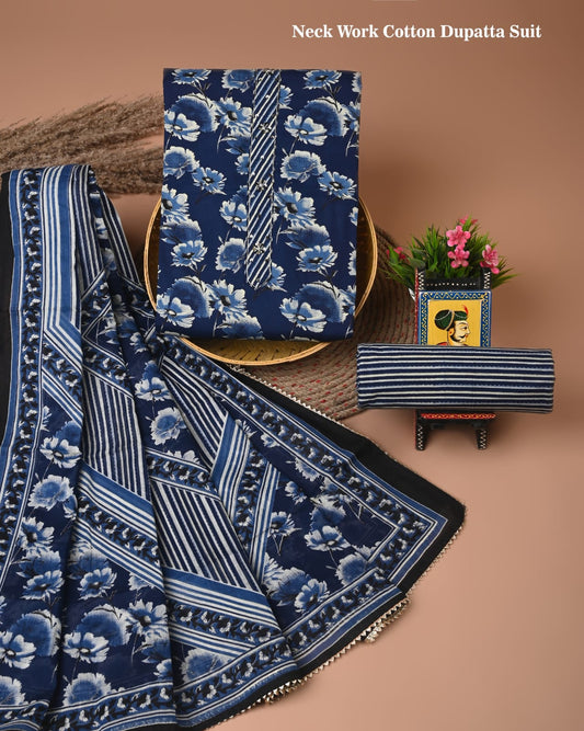 Premium Cotton Suit Gota Patti Work with Cotton Dupatta (BCTCOTCG66)