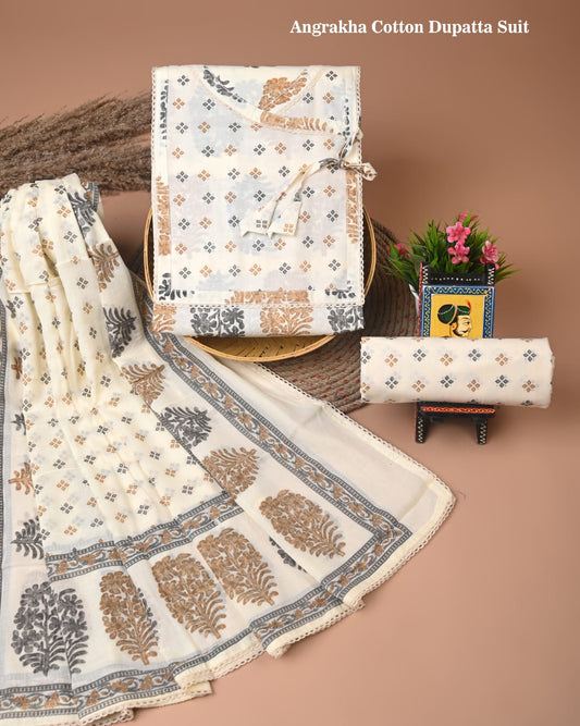 Premium Cotton Suit Gota Patti Work with Cotton Dupatta (BCTCOTCG82)