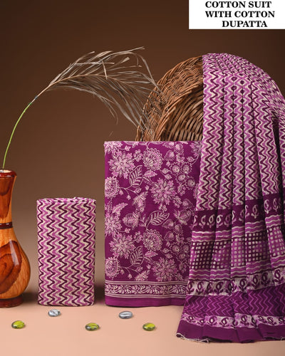 Premium Cotton Suit with Cotton Dupatta (BCTCOTCT03)