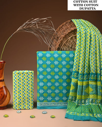 Premium Cotton Suit with Cotton Dupatta (BCTCOTCT04)