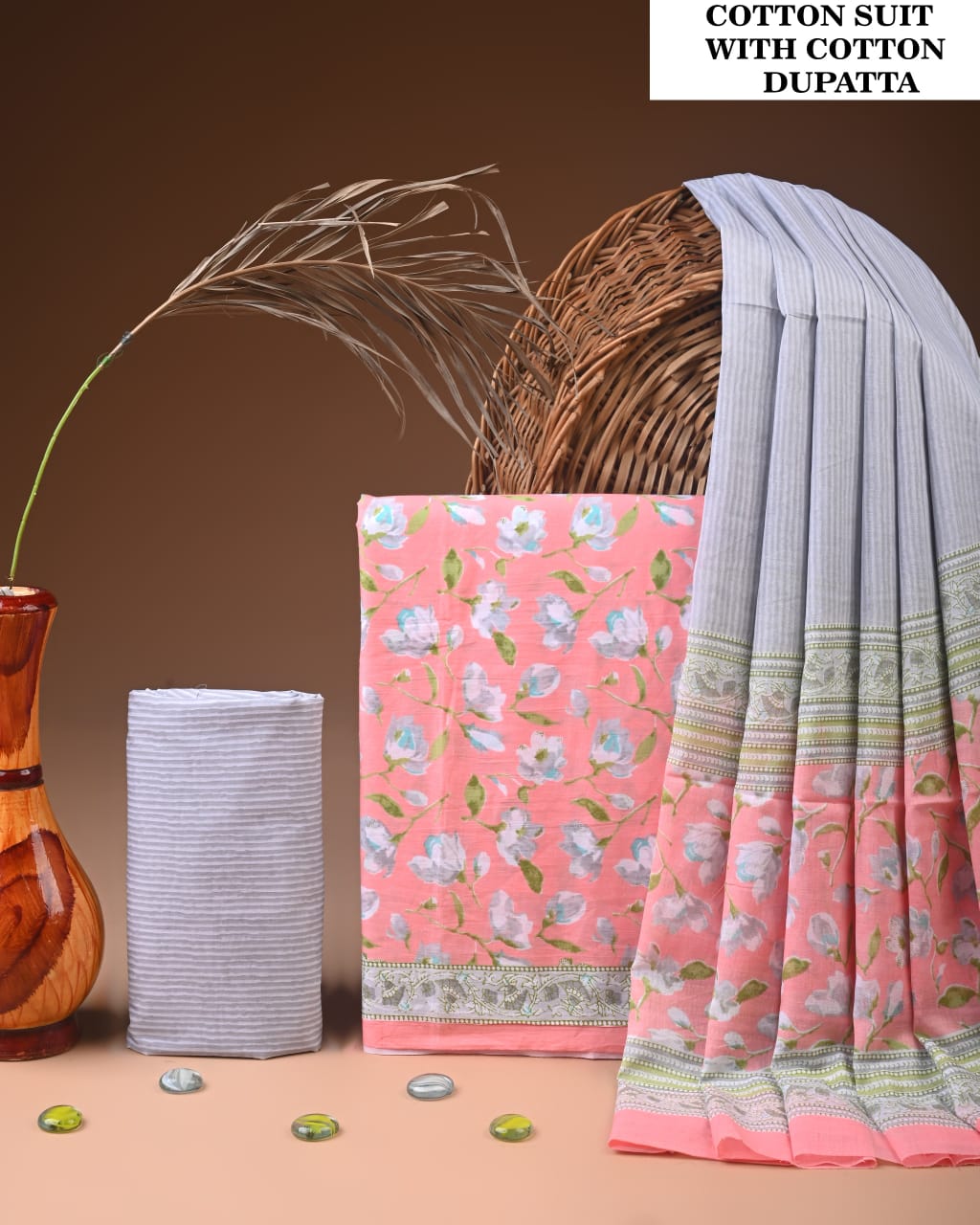 Premium Cotton Suit with Cotton Dupatta (BCTCOTCT16)