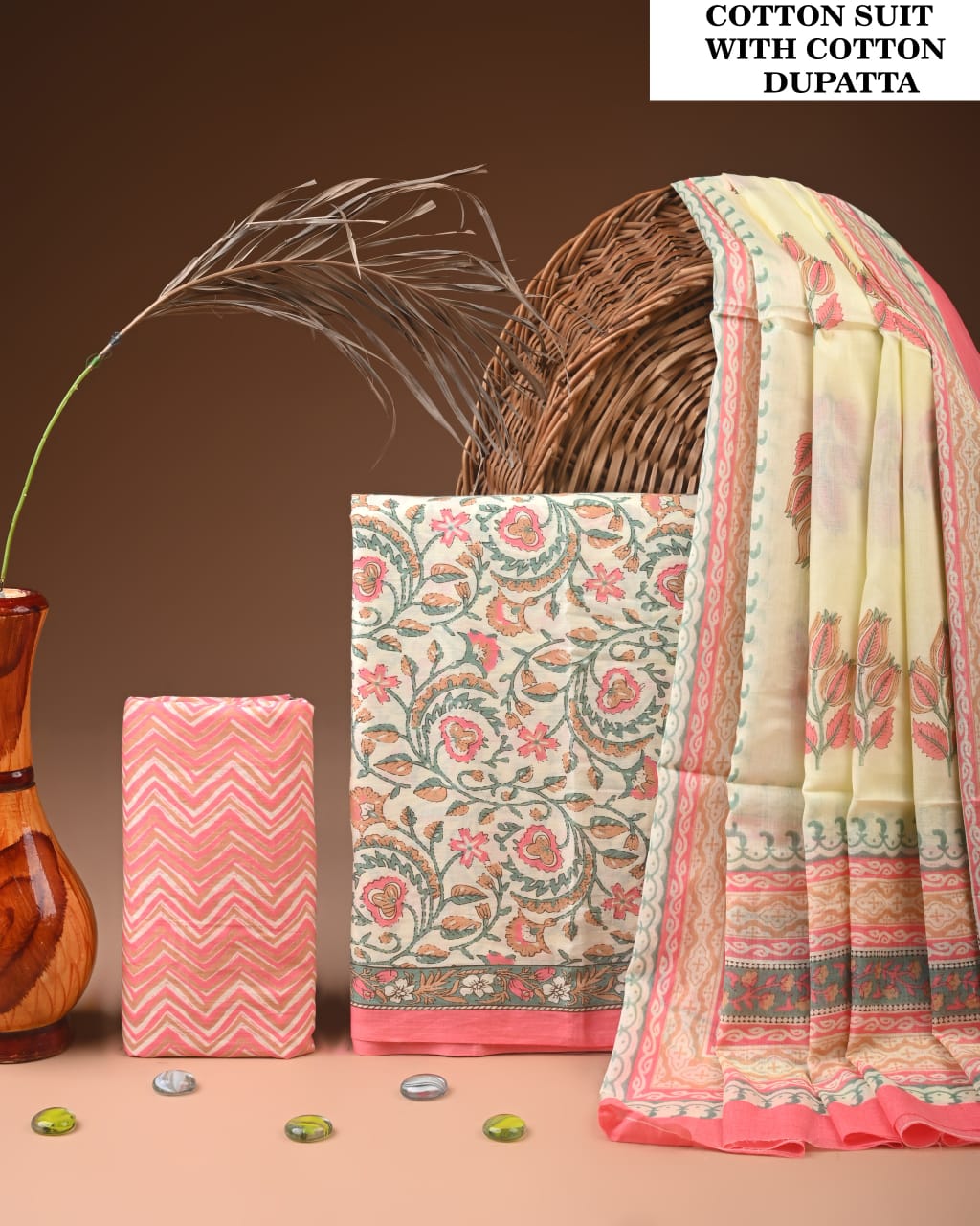 Premium Cotton Suit with Cotton Dupatta (BCTCOTCT20)