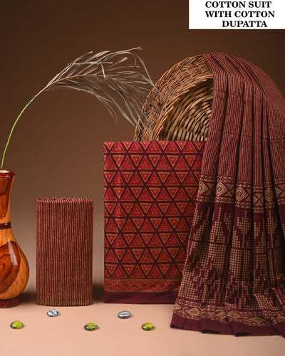 Premium Cotton Suit with Cotton Dupatta (BCTCOTCT06)