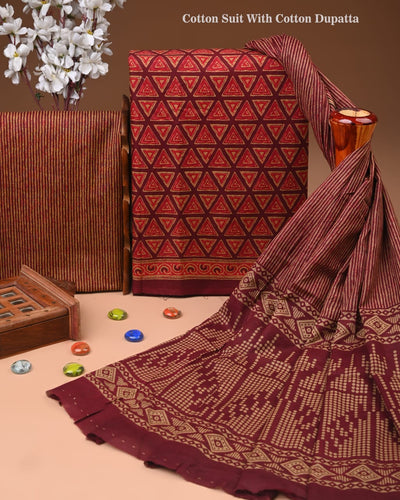 Premium Cotton Suit with Cotton Dupatta (BCTCOTCT73)