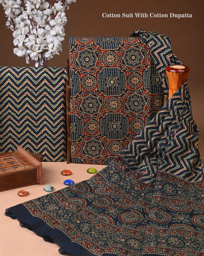 Exclusive Cotton Suit with Cotton Dupatta (BCTCOTCT58)