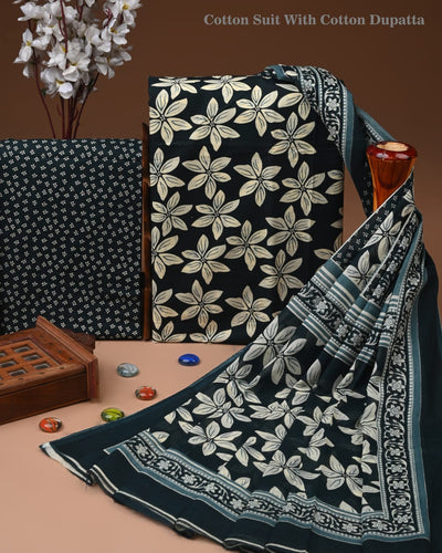 Exclusive Cotton Suit with Cotton Dupatta (BCTCOTCT45)