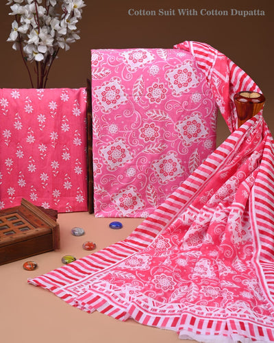 Exclusive Cotton Suit with Cotton Dupatta (BCTCOTCT40)