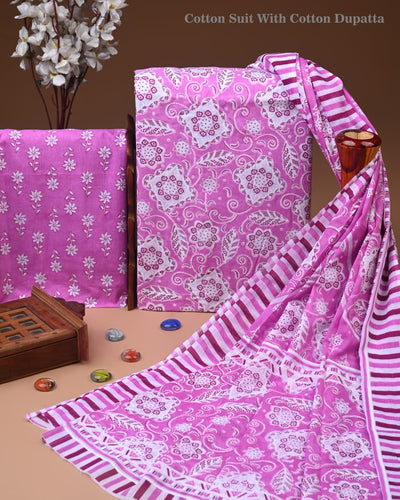 Exclusive Cotton Suit with Cotton Dupatta (BCTCOTCT32)