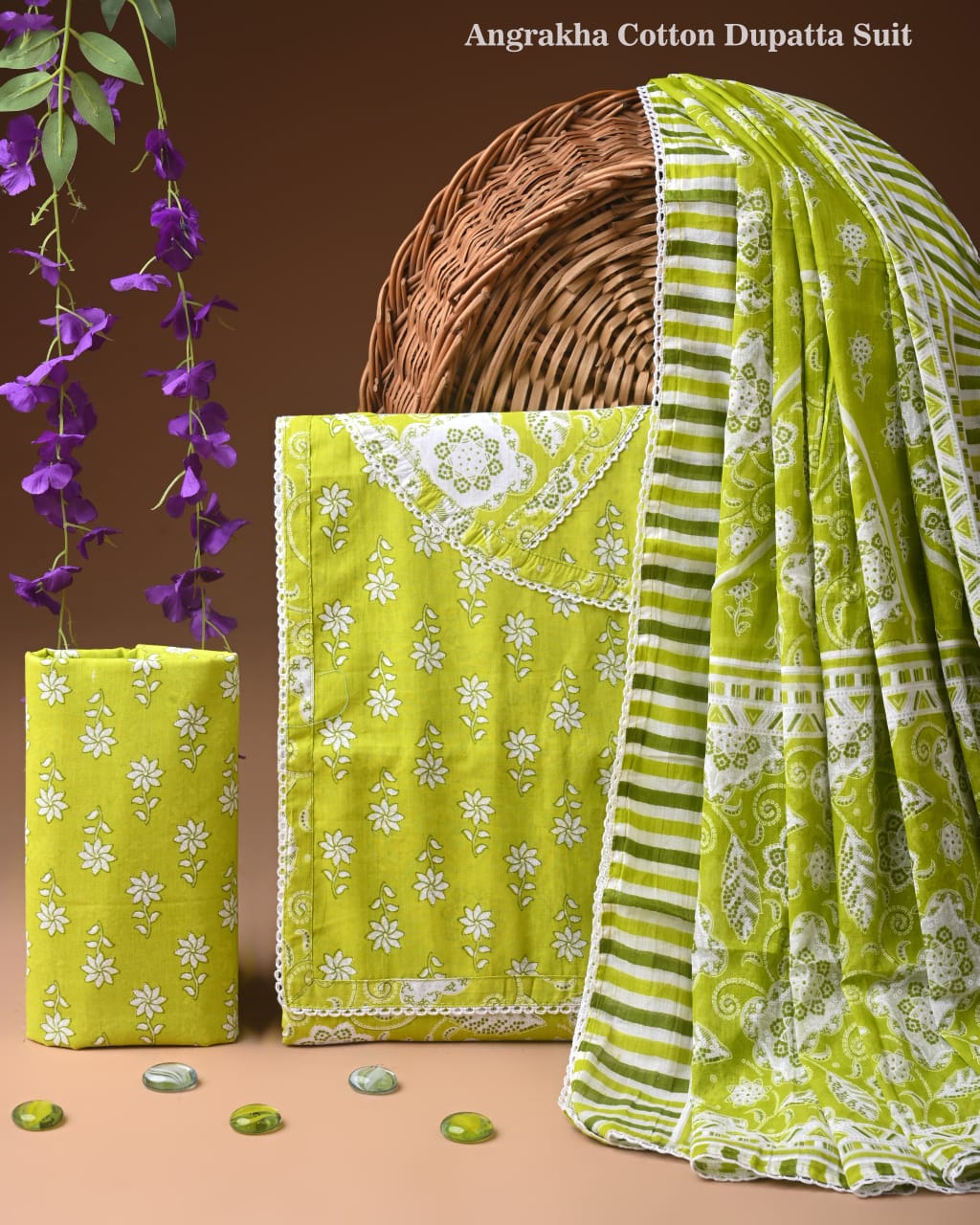 Premium Cotton Suit Gota Patti Work with Cotton Dupatta (BCTCOTCG06)