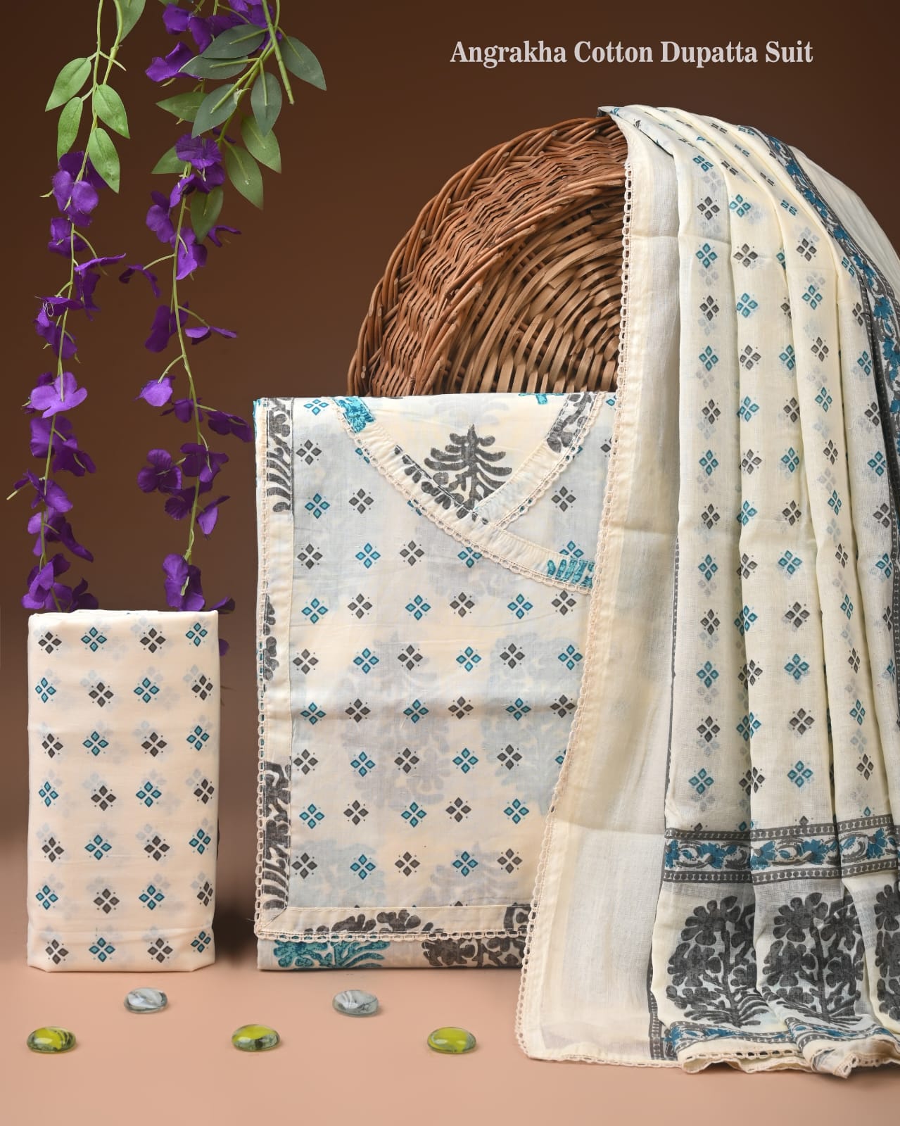 Premium Cotton Suit Gota Patti Work with Cotton Dupatta (BCTCOTCG10)