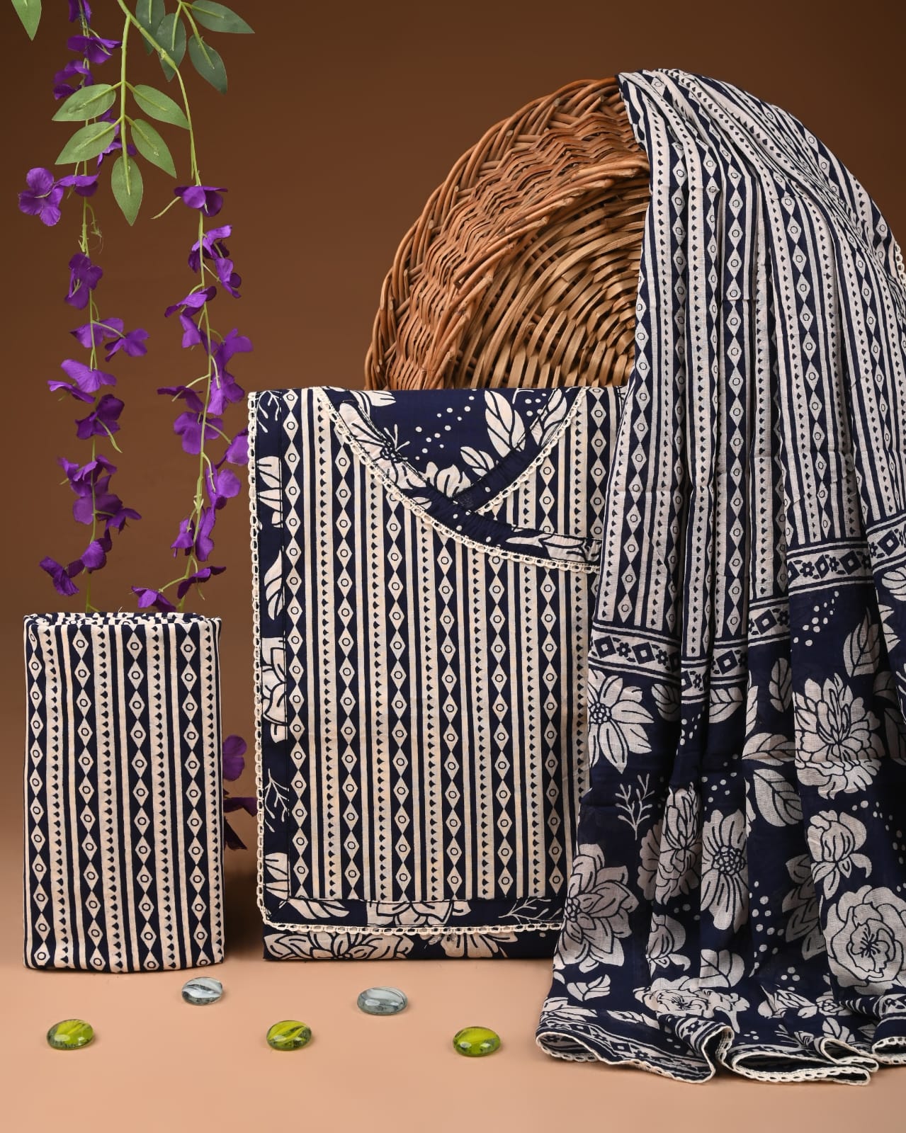 Premium Cotton Suit Gota Patti Work with Cotton Dupatta (BCTCOTCG21)