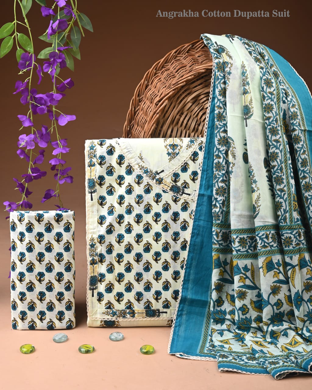 Premium Cotton Suit Gota Patti Work with Cotton Dupatta (BCTCOTCG25)