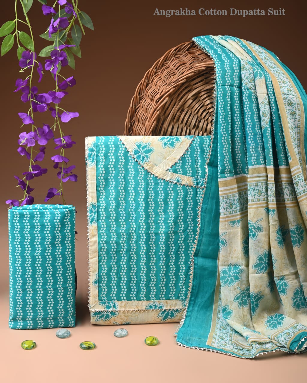 Premium Cotton Suit Gota Patti Work with Cotton Dupatta (BCTCOTCG26)