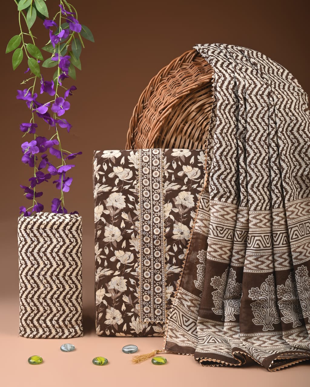 Premium Cotton Suit Gota Patti Work with Cotton Dupatta (BCTCOTCG40)